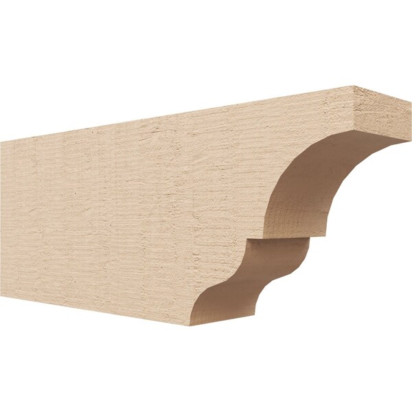 Ekena Millwork 4in. W x 8in. H x 20in. L Asheboro Woodgrain TimberThane Rafter Tail, Primed Tan RFTUR04X08X20ASHRCPR - main